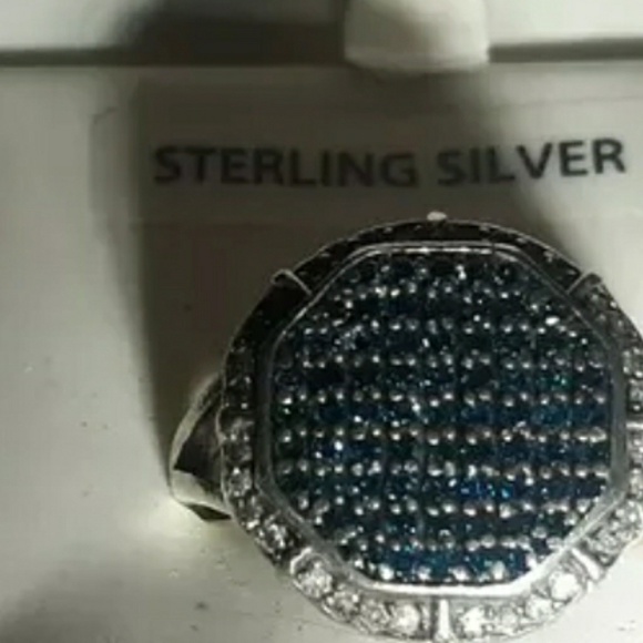 Blue diamond ring - Picture 3 of 3